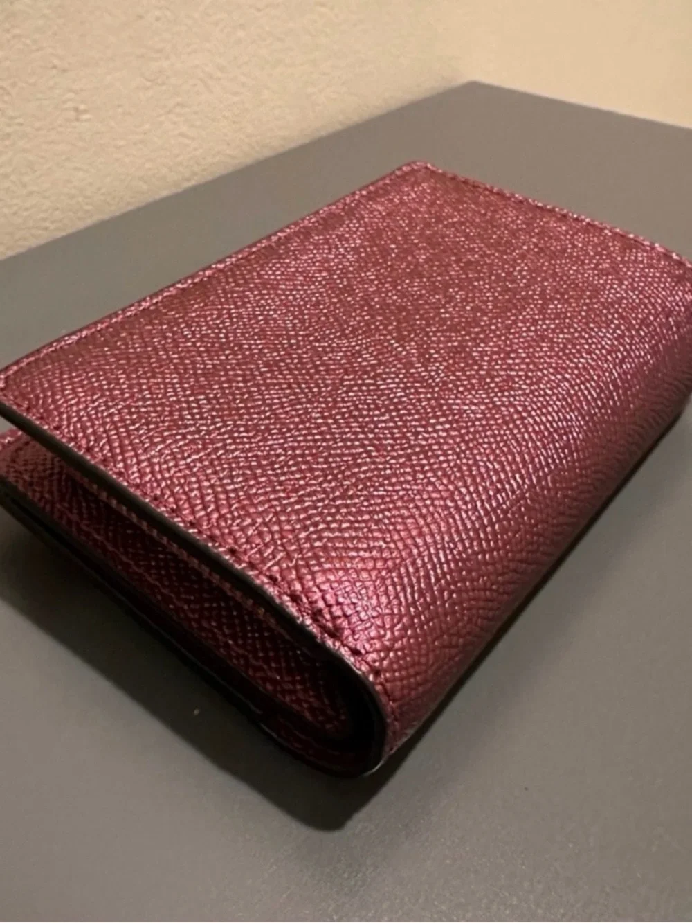 Coach Mini Surrey Satchel & Matching Wallet - Metallic Wine - F67242
